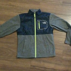 Boys light fleece north face jacket